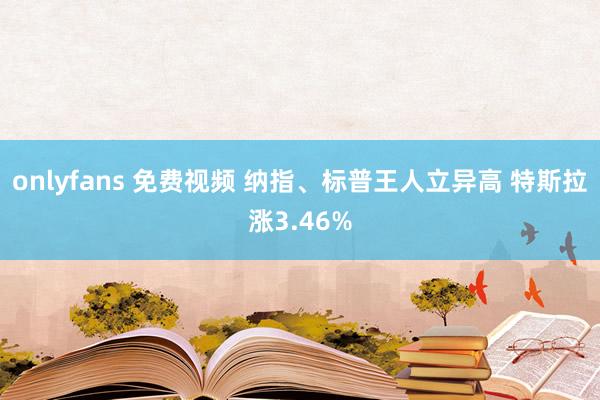 onlyfans 免费视频 纳指、标普王人立异高 特斯拉涨3.46%